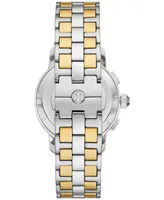 Tory Burch Women's Chronograph Two-Tone Stainless Steel Bracelet Watch 37mm