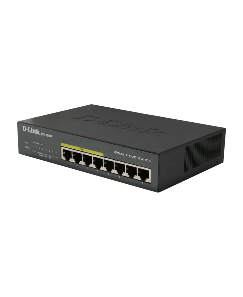 D-Link Dgs-1008P 8-Port Gigabit Ethernet Poe (Power over Ethernet) Switch