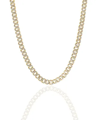 Oma The Label Frosty Link Collection 9mm Necklace in 18K Gold- Plated Brass, 16"