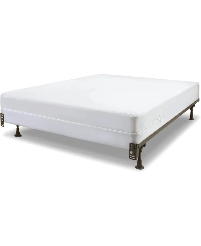 Guardmax Waterproof and Zippered Box Spring Cover - 6 Sided California King White