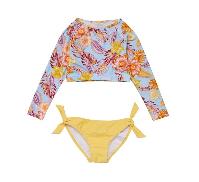 Buy Beach Bounce Sustainable Crop LS Rash Top Set by Snapper Rock