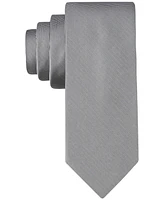 Calvin Klein Men's Silver-Spun Solid Tie