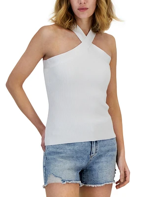 I.n.c. International Concepts Women's Halter-Neck Sleeveless Sweater Top, Created for Macy's
