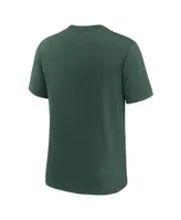 Men's Nike Green Bay Packers Wordmark Logo Tri-Blend T-shirt