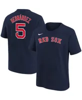 Big Boys Nike Enrique Hernandez Navy Boston Red Sox Player Name and Number T-shirt