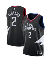 Men's Jordan Kawhi Leonard Black La Clippers Statement Edition Swingman Jersey