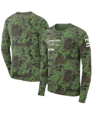 Men's Nike Camo Penn State Nittany Lions Military-Inspired Long Sleeve T-shirt