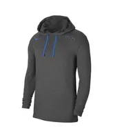 Men's Nike Heathered Charcoal Ucla Bruins Off-Field Performance Long Sleeve Hoodie T-shirt