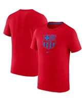 Men's Nike Red Barcelona Team Crest T-shirt