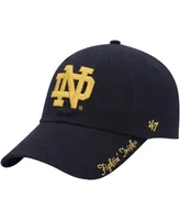 Women's '47 Brand Navy Notre Dame Fighting Irish Miata Clean Up Logo Adjustable Hat