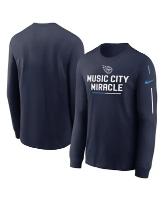 Men's Nike Navy Tennessee Titans Team Slogan Long Sleeve T-shirt