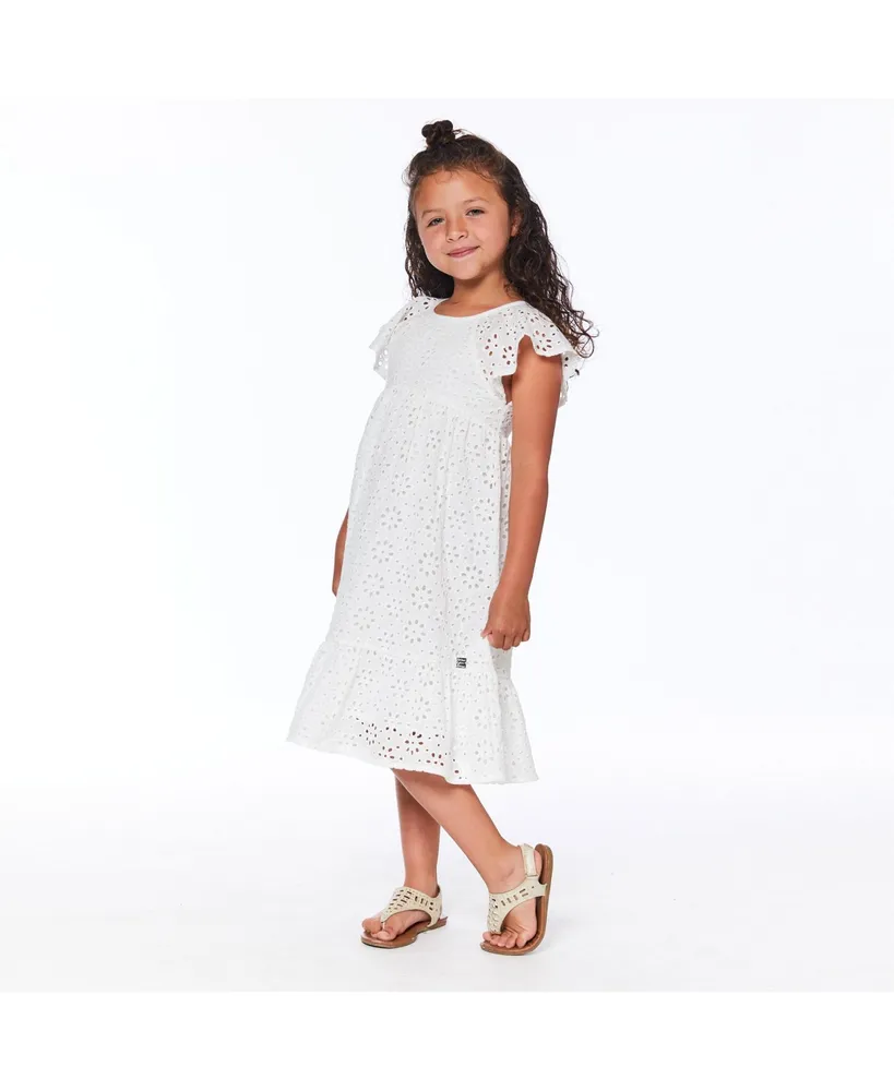 Girl Eyelet Dress White - Child
