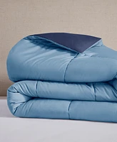 Home Design Lightweight Reversible Down Alternative Microfiber Comforter, King, Exclusively at Macy's