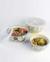 Euro Ceramica Ella 3 Piece Storage Bowl Set