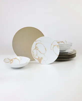 Euro Ceramica Nile 12-pc Dinnerware Set, Service for 4