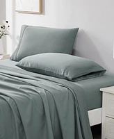 Southshore Fine Linens Classy Pleated 21" Extra Deep Pocket Sheet Set, Queen