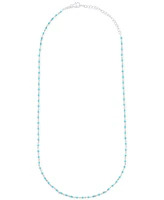Giani Bernini Enamel Bead Collar Necklace, 16" + 2" extender, Created for Macy's