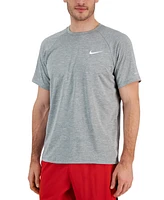 Nike Men's Hydroguard Dri-fit Stretch Upf 40+ Heather Rash Guard