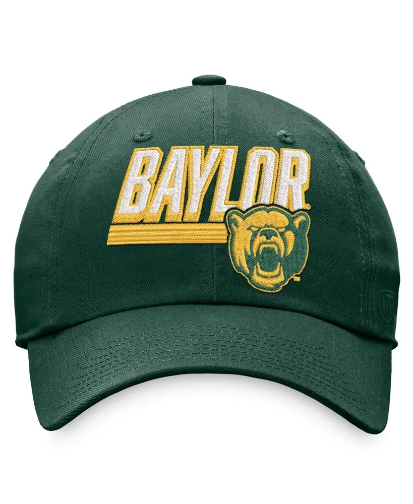 Men's Top of the World Green Baylor Bears Slice Adjustable Hat