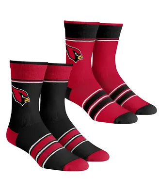 Youth Boys and Girls Rock 'Em Socks Arizona Cardinals Multi-Stripe 2-Pack Team Crew Sock Set