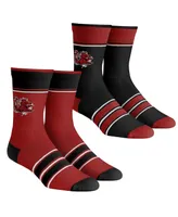 Youth Boys and Girls Rock 'Em Socks South Carolina Gamecocks Multi-Stripe 2-Pack Team Crew Sock Set