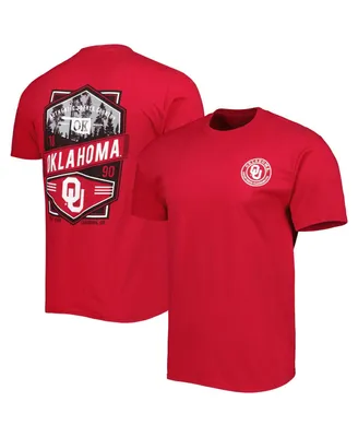 Men's Crimson Oklahoma Sooners Double Diamond Crest T-shirt