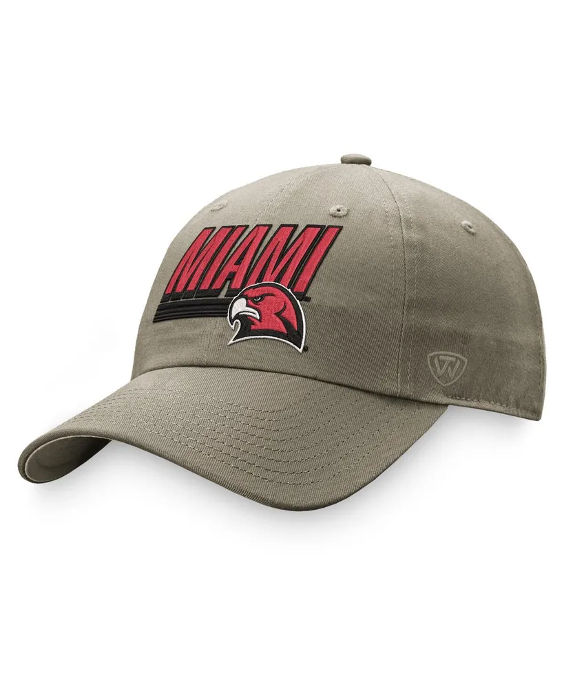 Men's Top of the World Khaki Miami University RedHawks Slice Adjustable Hat