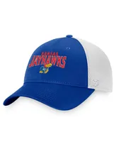 Men's Top of the World Royal Kansas Jayhawks Breakout Trucker Snapback Hat