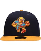 Men's New Era Navy, Gold Philadelphia 76Ers Midnight 59Fifty Fitted Hat