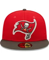 Men's New Era Red, Pewter Tampa Bay Buccaneers Super Bowl Lv Letterman 59Fifty Fitted Hat