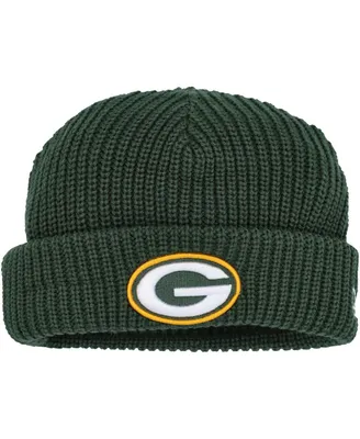 Men's New Era Green Green Bay Packers Fisherman Skully Cuffed Knit Hat