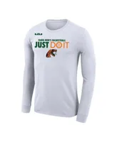 Men's Nike x LeBron James White Florida A&M Rattlers Legend Performance Long Sleeve T-shirt