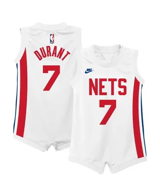 Infant Boys and Girls Nike Kevin Durant White Brooklyn Nets 2022/23 Swingman Jersey - Classic Edition