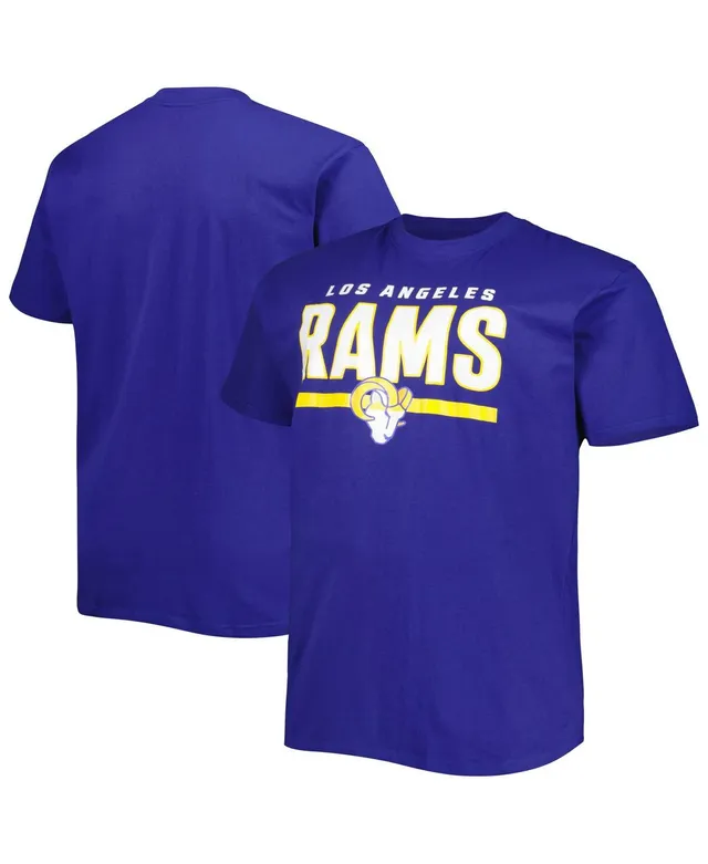 Men's Fanatics Branded Royal Los Angeles Rams Big & Tall #1 Dad 2-Hit  T-Shirt