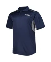 Men's College Navy Seattle Seahawks Big and Tall Team Color Polo Shirt