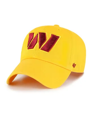 Men's '47 Brand Gold Washington Commanders Clean Up Adjustable Hat