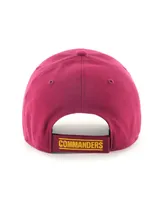 Men's '47 Brand Burgundy Washington Commanders Mvp Adjustable Hat