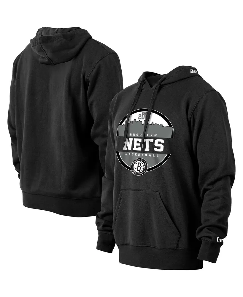 Men's Brooklyn Nets New Era Black Localized Pullover Hoodie