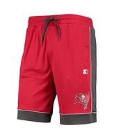 Men's Starter Red, Pewter Tampa Bay Buccaneers Fan Favorite Fashion Shorts