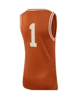 Big Boys Nike #1 Texas Orange Texas Longhorns Icon Replica Basketball Jersey