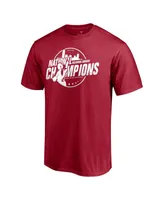 Men's Fanatics Crimson Oklahoma Sooners 2021 Ncaa Softball Women's College World Series Champions Steal T-shirt