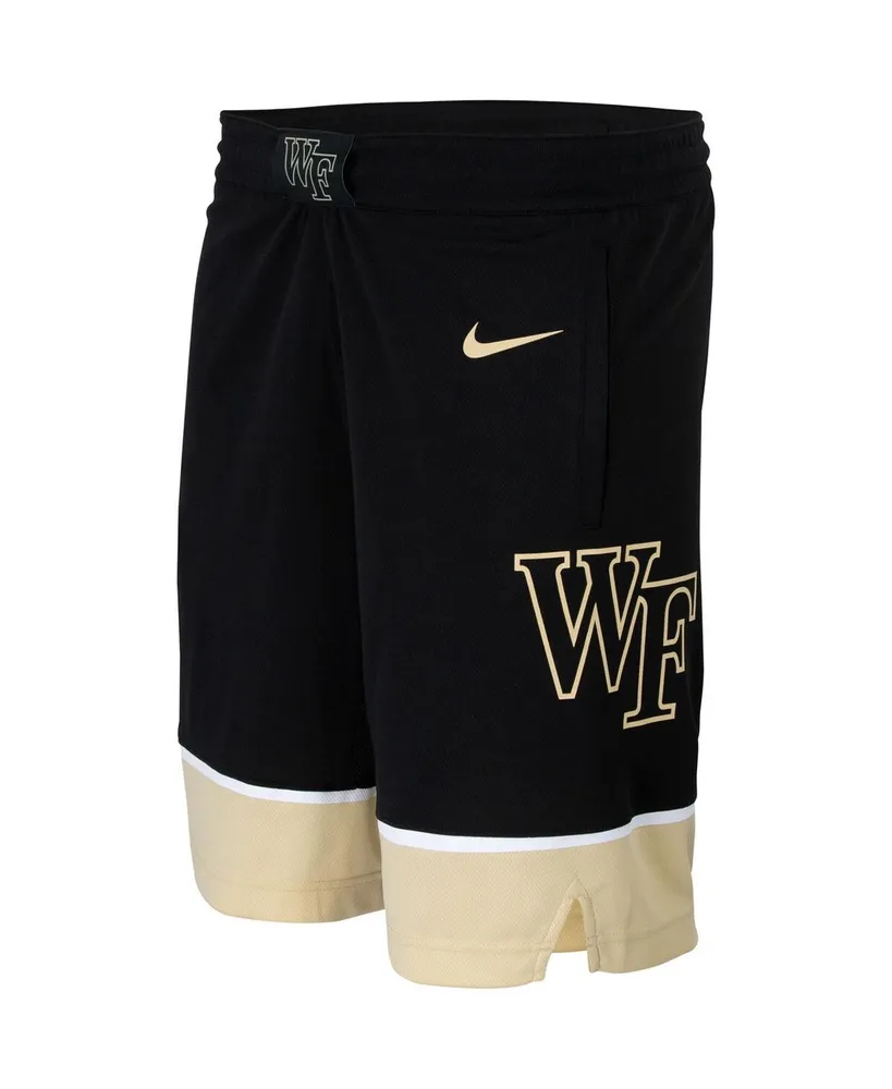 Men's Nike Black Wake Forest Demon Deacons Team Logo Replica Basketball Shorts