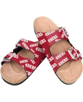 Women's Foco San Francisco 49ers Mini Print Double-Buckle Sandals