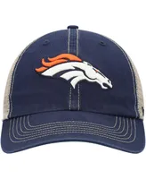 Men's '47 Brand Navy, Natural Denver Broncos Trawler Trucker Clean Up Snapback Hat