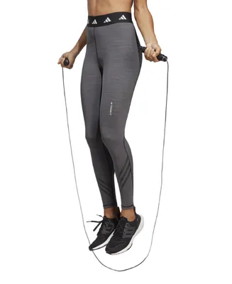 adidas Women's Techfit 3-Stripes Elastic Waist 7/8 Leggings