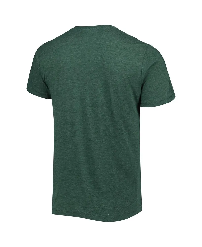 Men's Homage Aaron Rodgers Heathered Green Green Bay Packers Nfl Blitz Player Tri-Blend T-shirt