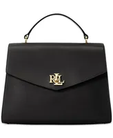 Lauren Ralph Farrah Small Leather Top-Handle Satchel