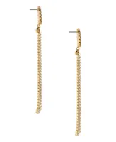 Ettika All The Movement Glass Fringe Earrings