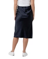 Ripe Maternity Lexie Satin Midi Skirt