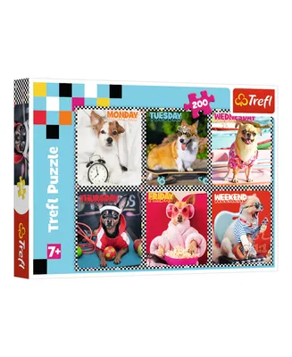Trefl Red 200 Piece Kids Puzzle- Happy Dogs